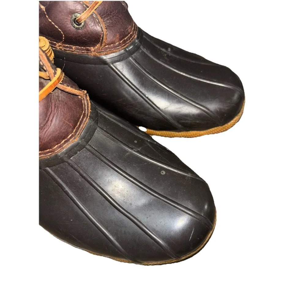 Sperry Top-Sider Women's Size 9.5 M Saltwater Duck Boots Tan Dark Brown STS91176